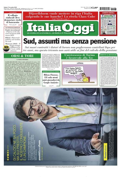 Italia oggi : quotidiano di economia finanza e politica